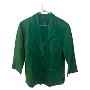 Vintage Christian Dior Lightweight Green Blazer